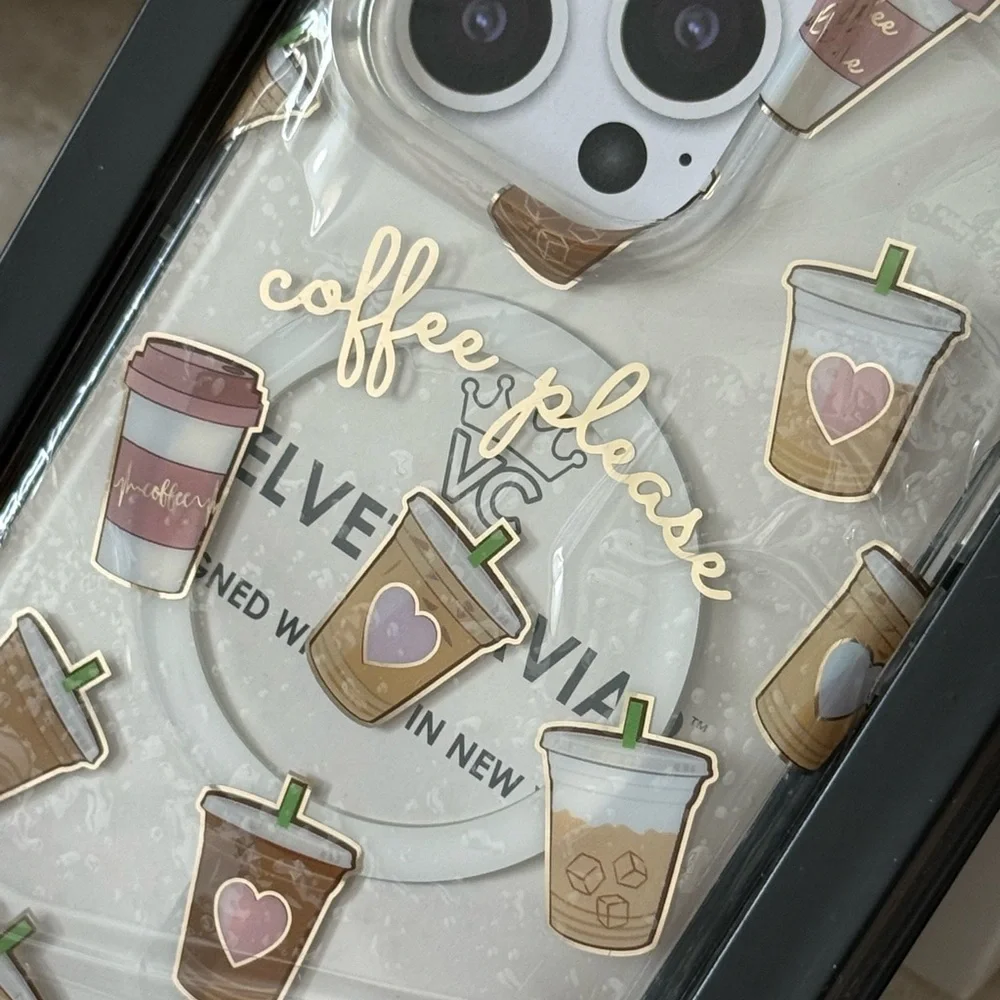 Velvet Caviar Coffee Please iPhone 15 Pro Max Phone Case - Picture 4 of 8